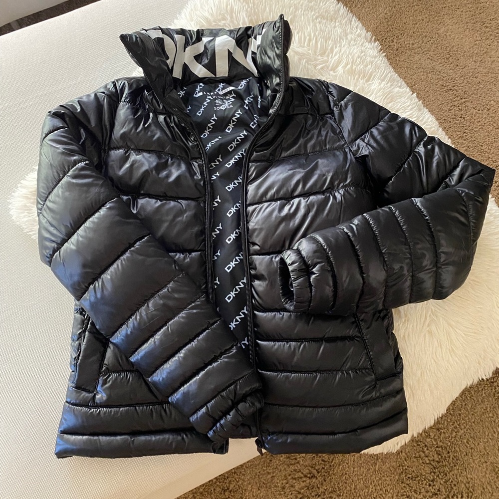 DKNY SPORT Women's Packable Puffer Jacket Size XS, Black